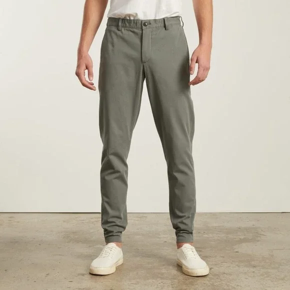 Everlane Performance Traveler Chino CROPPED 29x26 Green. Short Men Elastic Waist - Picture 5 of 16